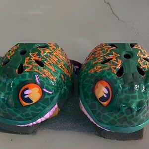 Green Dinosaur Themed Kids Helmet